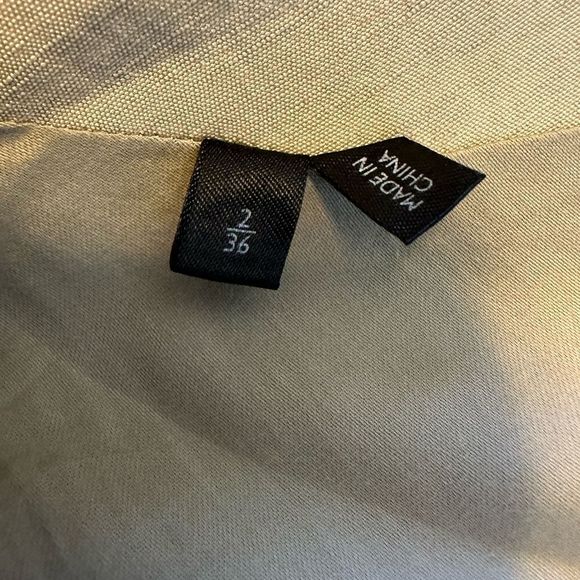 THEYSKENS’ THEORY Women’s Slub Linen/Silk Blend Open Front Blazer Tan Size 2/36 - Picture 12 of 14